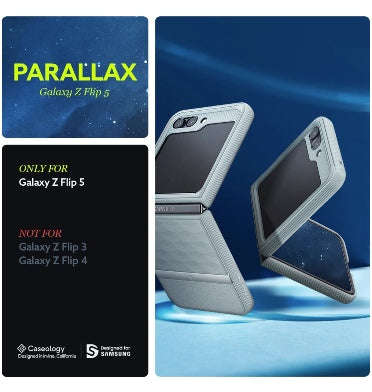 SAMSUNG GALAXY Z FLIP 5 PREMIUM PARALLAX SERIES PROTECTIVE CASE SAGE GREEN | CASEOLOGY