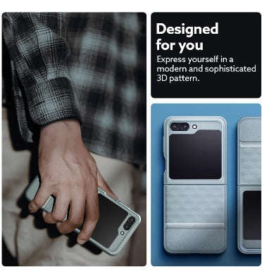 SAMSUNG GALAXY Z FLIP 5 PREMIUM PARALLAX SERIES PROTECTIVE CASE SAGE GREEN | CASEOLOGY