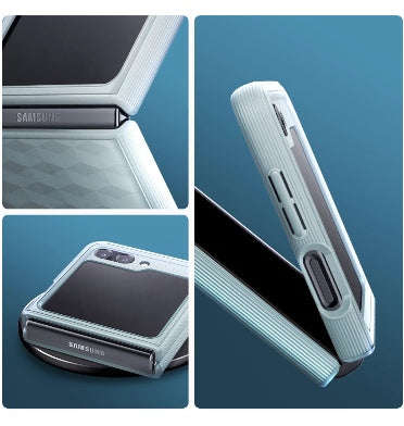 SAMSUNG GALAXY Z FLIP 5 PREMIUM PARALLAX SERIES PROTECTIVE CASE SAGE GREEN | CASEOLOGY