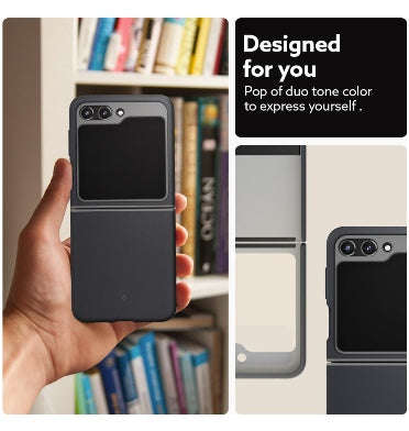 SAMSUNG GALAXY Z FLIP 5 PREMIUM NANO POP SILICONE CASE BLACK SESAME | CASEOLOGY