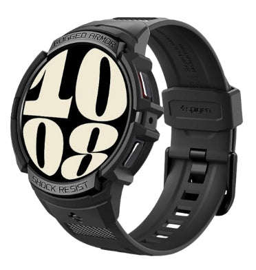 SAMSUNG GALAXY WATCH 6 PREMIUM RUGGED ARMOR PRO CASE 40MM BLACK | SPIGEN