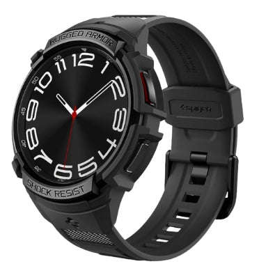 SAMSUNG GALAXY WATCH 6 CLASSIC PREMIUM RUGGED ARMOR PRO CASE 43MM BLACK | SPIGEN