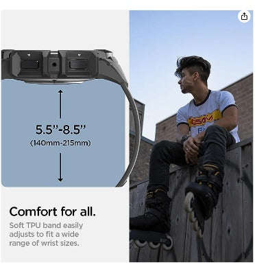 SAMSUNG GALAXY WATCH 6 PREMIUM RUGGED ARMOR PRO CASE 44MM BLACK | SPIGEN