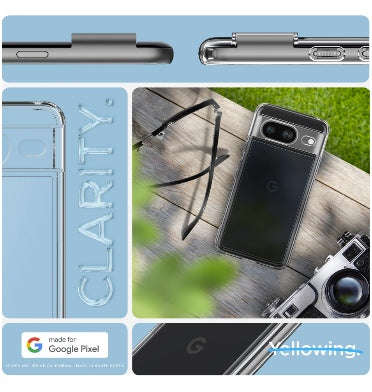 GOOGLE PIXEL 8 PREMIUM SLIM ULTRA HYBRID CASE CLEAR | SPIGEN