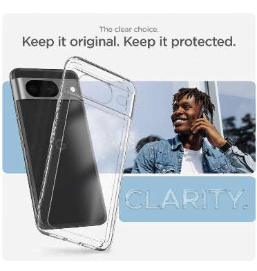 GOOGLE PIXEL 8 PREMIUM SLIM ULTRA HYBRID CASE CLEAR | SPIGEN