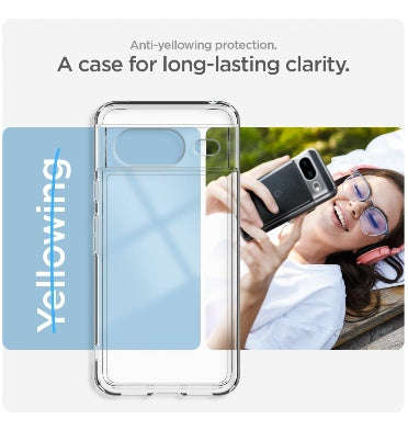 GOOGLE PIXEL 8 PREMIUM SLIM ULTRA HYBRID CASE CLEAR | SPIGEN