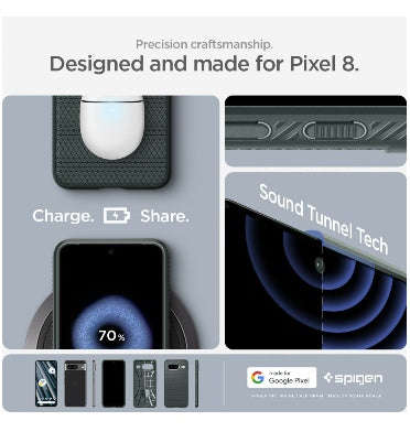 GOOGLE PIXEL 8 PREMIUM SLIM LIQUID AIR CASE ABYSS GREEN | SPIGEN