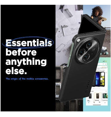 ONEPLUS OPEN PREMIUM SLIM THIN FIT CASE BLACK | SPIGEN