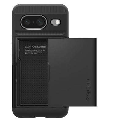 GOOGLE PIXEL 8 PREMIUM SLIM ARMOR CARD CASE BLACK | SPIGEN