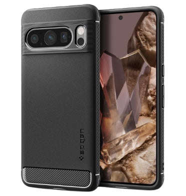 GOOGLE PIXEL 8 PRO PREMIUM RUGGED ARMOR CASE BLACK | SPIGEN