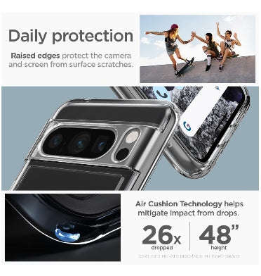 GOOGLE PIXEL 8 PRO PREMIUM SLIM ULTRA HYBRID CASE CLEAR | SPIGEN