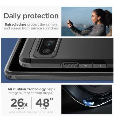 GOOGLE PIXEL 8 PRO PREMIUM TOUGH ARMOR CASE BLACK | SPIGEN