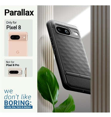 GOOGLE PIXEL 8 PREMIUM PARALLAX SERIES CASE MATTE BLACK | CASEOLOGY