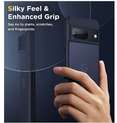 GOOGLE PIXEL 8 PREMIUM SLIM TRANSLUCENT BUMPER CASE MATTE BLACK