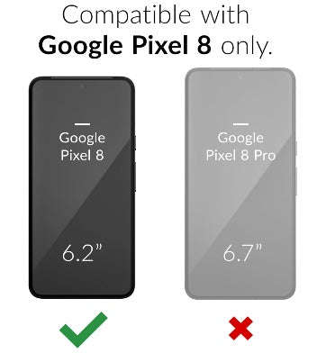 GOOGLE PIXEL 8 PREMIUM DUAL GUARD PROTECTIVE CASE BLACK | CRAVE
