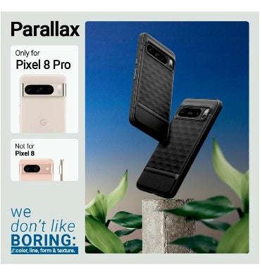 GOOGLE PIXEL 8 PRO PREMIUM PARALLAX SERIES CASE MATTE BLACK | CASEOLOGY