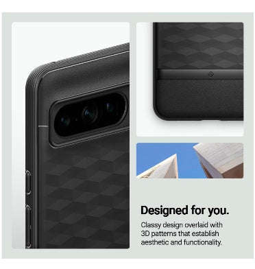 GOOGLE PIXEL 8 PRO PREMIUM PARALLAX SERIES CASE MATTE BLACK | CASEOLOGY