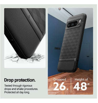 GOOGLE PIXEL 8 PRO PREMIUM PARALLAX SERIES CASE MATTE BLACK | CASEOLOGY