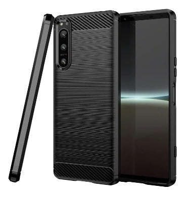 SONY XPERIA 5 IV SLIM CARBON FIBRE TEXTURE CASE BLACK