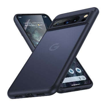 GOOGLE PIXEL 8 PRO PREMIUM SLIM TRANSLUCENT BUMPER CASE MATTE BLACK