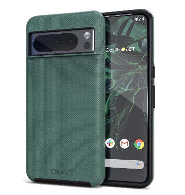 GOOGLE PIXEL 8 PRO PREMIUM DUAL GUARD PROTECTIVE CASE FOREST GREEN | CRAVE