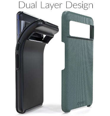 GOOGLE PIXEL 8 PRO PREMIUM DUAL GUARD PROTECTIVE CASE FOREST GREEN | CRAVE