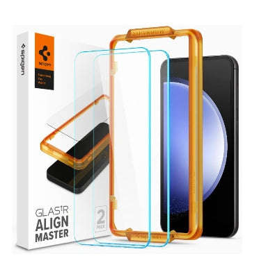 SAMSUNG GALAXY S23 FE PREMIUM TEMPERED GLASS SCREEN PROTECTOR 2PK | SPIGEN