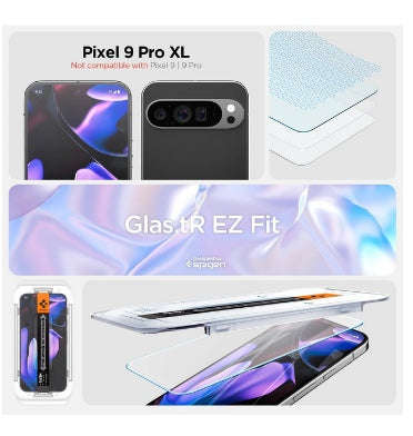 GOOGLE PIXEL 9 PRO XL PREMIUM TEMPERED GLASS SCREEN PROTECTOR 2PK | SPIGEN
