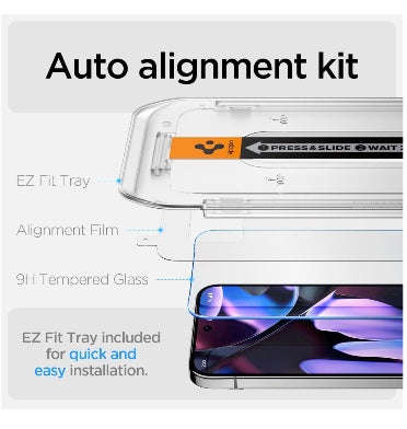 GOOGLE PIXEL 9 / 9 PRO PREMIUM TEMPERED GLASS SCREEN PROTECTOR 2PK | SPIGEN