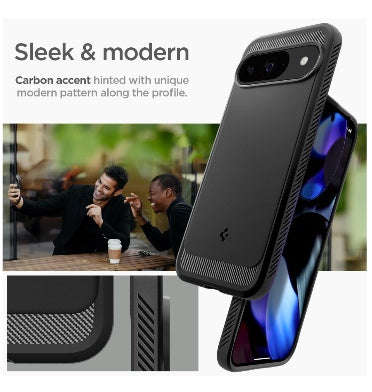 GOOGLE PIXEL 9 / 9 PRO PREMIUM RUGGED ARMOR CASE BLACK