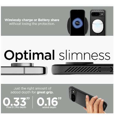 GOOGLE PIXEL 9 / 9 PRO PREMIUM RUGGED ARMOR CASE BLACK