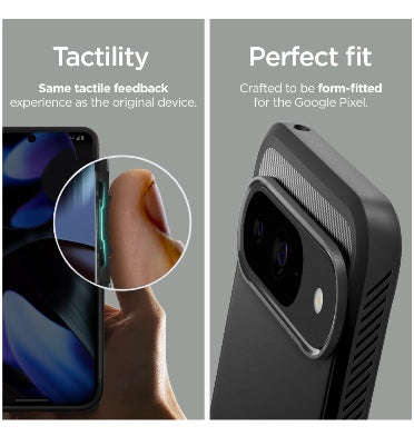 GOOGLE PIXEL 9 / 9 PRO PREMIUM RUGGED ARMOR CASE BLACK