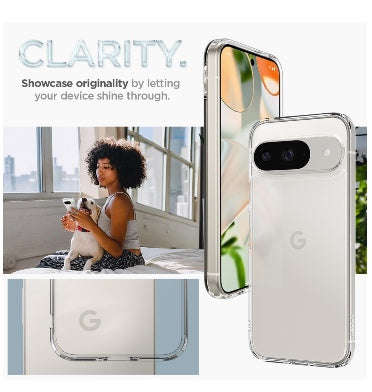 GOOGLE PIXEL 9 / 9 PRO PREMIUM SLIM ULTRA HYBRID CASE CLEAR | SPIGEN
