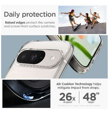 GOOGLE PIXEL 9 / 9 PRO PREMIUM SLIM ULTRA HYBRID CASE CLEAR | SPIGEN