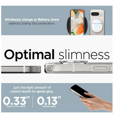 GOOGLE PIXEL 9 / 9 PRO PREMIUM SLIM ULTRA HYBRID CASE CLEAR | SPIGEN