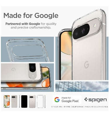 GOOGLE PIXEL 9 / 9 PRO PREMIUM SLIM ULTRA HYBRID CASE CLEAR | SPIGEN