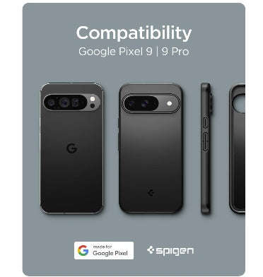 GOOGLE PIXEL 9 / 9 PRO PREMIUM SLIM THIN FIT CASE BLACK | SPIGEN