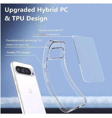 GOOGLE PIXEL 9 / 9 PRO SLIM TPU BUMPER CASE CLEAR | CASE88