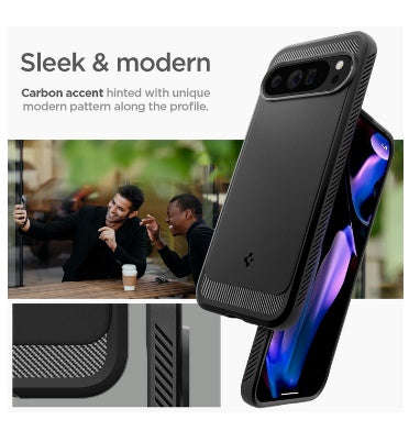 GOOGLE PIXEL 9 PRO XL PREMIUM RUGGED ARMOR CASE BLACK