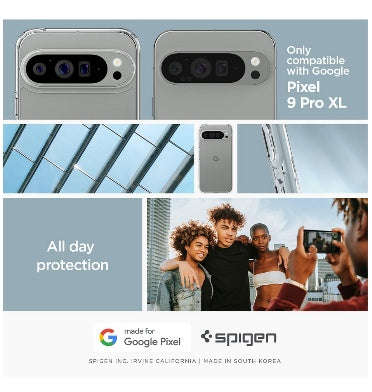 GOOGLE PIXEL 9 PRO XL PREMIUM SLIM ULTRA HYBRID CASE CLEAR | SPIGEN