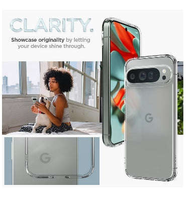 GOOGLE PIXEL 9 PRO XL PREMIUM SLIM ULTRA HYBRID CASE CLEAR | SPIGEN