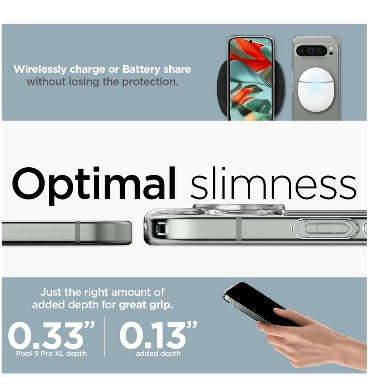 GOOGLE PIXEL 9 PRO XL PREMIUM SLIM ULTRA HYBRID CASE CLEAR | SPIGEN