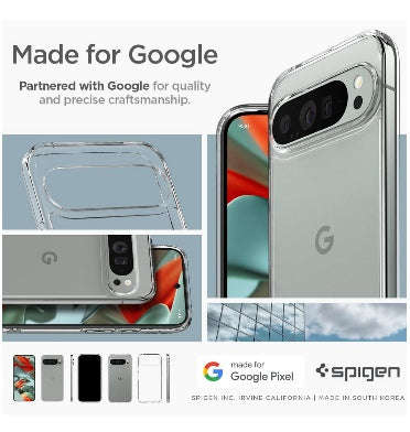 GOOGLE PIXEL 9 PRO XL PREMIUM SLIM ULTRA HYBRID CASE CLEAR | SPIGEN