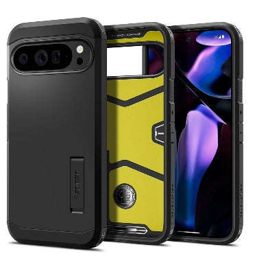 GOOGLE PIXEL 9 PRO XL PREMIUM TOUGH ARMOR CASE BLACK | SPIGEN