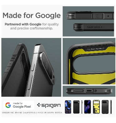 GOOGLE PIXEL 9 PRO XL PREMIUM TOUGH ARMOR CASE BLACK | SPIGEN