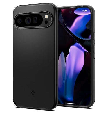 GOOGLE PIXEL 9 PRO XL PREMIUM SLIM THIN FIT CASE BLACK | SPIGEN