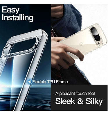 GOOGLE PIXEL 9 PRO XL PREMIUM PROTECTIVE TPU CASE CLEAR | JETECH