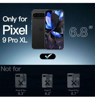 GOOGLE PIXEL 9 PRO XL PREMIUM PROTECTIVE TPU CASE CLEAR/BLACK | JETECH