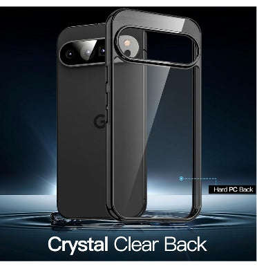 GOOGLE PIXEL 9 PRO XL PREMIUM PROTECTIVE TPU CASE CLEAR/BLACK | JETECH