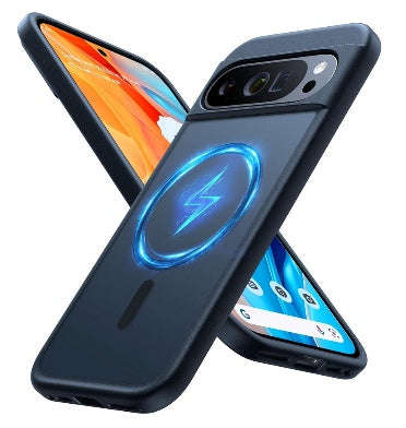 GOOGLE PIXEL 9 PRO XL PREMIUM SLIM MAGSAFE TRANSLUCENT BUMPER CASE MATTE BLACK | TORRAS